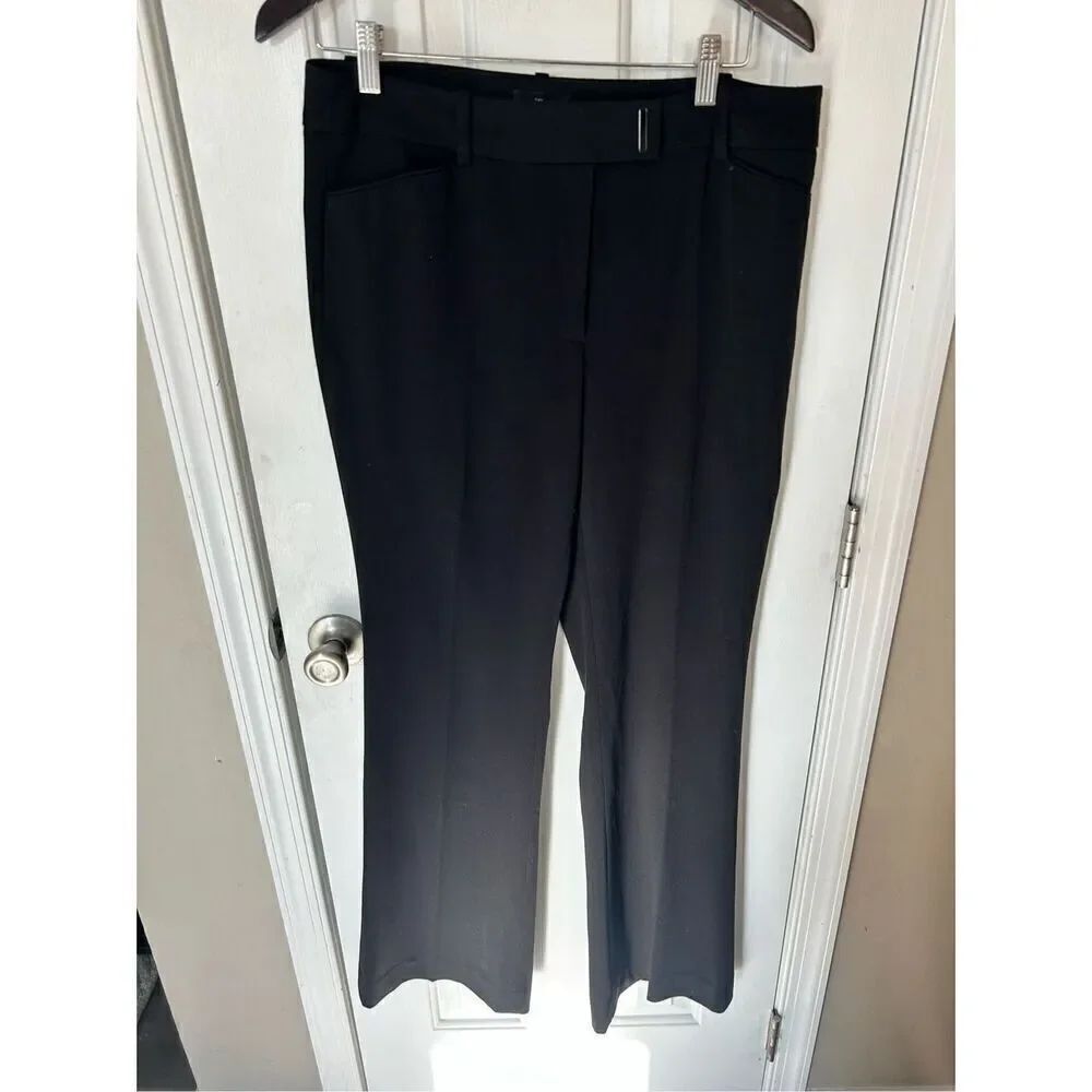 White House black market black dress pants size 8 slim flair